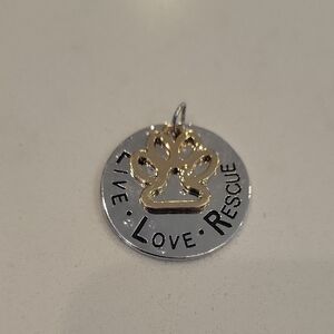 Free With Purchase Live Love Rescue Key Chain Or Jewelry Pendant
